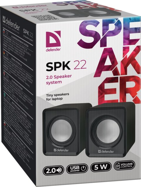 GŁOŚNIKI DEFENDER SPK-22 5W 2.0 USB