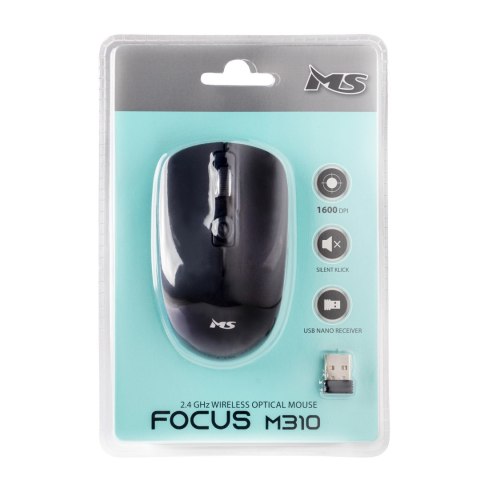 MYSZ BEZPRZEWODOWA MS FOCUS M310 RF 1600DPI 4P CZARNA