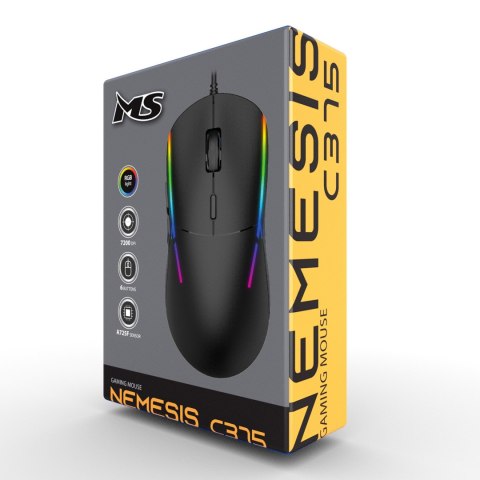 MYSZ MS NEMESIS C375 7200DPI 7P RGB LED GAMING