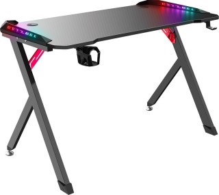 BIURKO DEFENDER PLATINUM RGB CZARNE GAMING