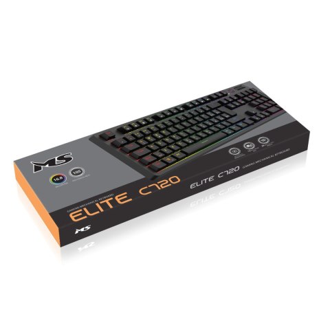 KLAWIATURA MS ELITE C720 RGB MECHANICZNA GAMING US LAYOUT