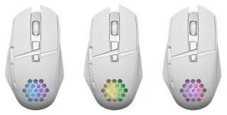 MYSZ DEFENDER GM-514 GLORY OPTIC RF RGB 3200dpi 7P BIAŁA