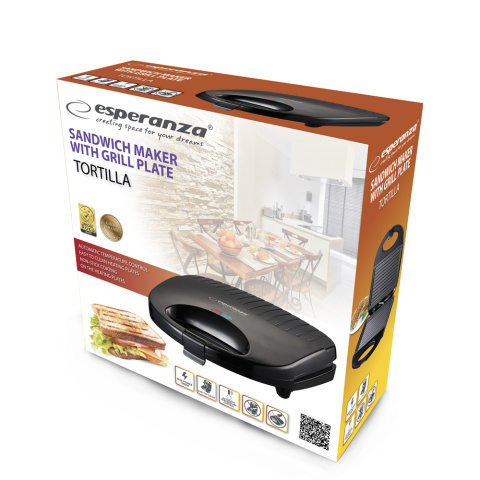 TOSTER OPIEKACZ GRILL DO KANAPEK PANINI TORTILLA