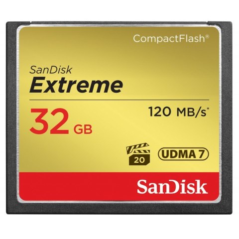 KARTA SANDISK EXTREME CF 32 GB 120/85 MB/s