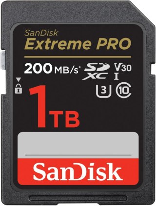 KARTA SANDISK EXTREME PRO SDXC 1TB 200/140 MB/s C10 V30 UHS-I U3