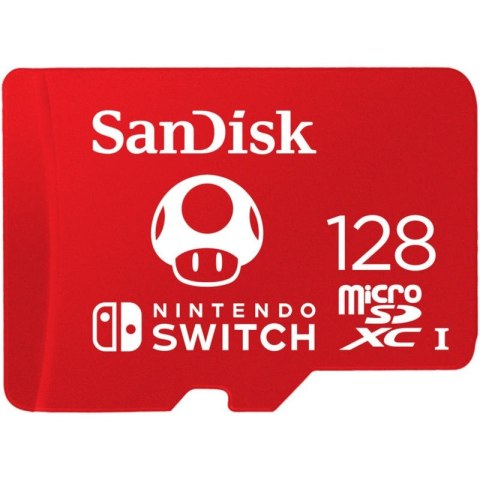 KARTA SANDISK NINTENDO SWITCH microSDXC 128 GB 100/90 MB/s V30 UHS-I U3