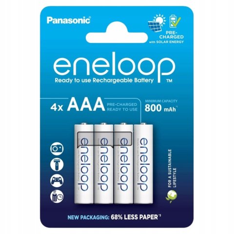 PANASONIC ENELOOP AAA 800mAh 4 szt + box