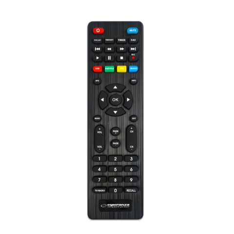 Dekoder DVB-T2 Esperanza EV109R HEVC H.265 mini tuner TV Full HD HDMI USB PVR
