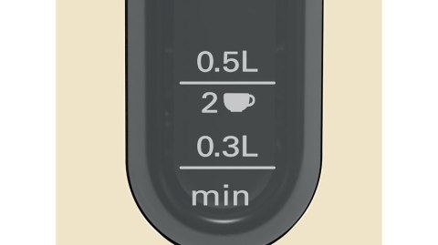 Bosch TWK4P437 czajnik elektryczny 1,7 l 2400 W Beżowy, Czarny