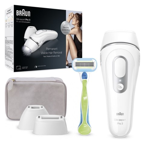 Braun Silk-expert Pro Silk expert Pro 3 PL3133 Intensywne światło impulsowe (IPL) Srebrny, Biały