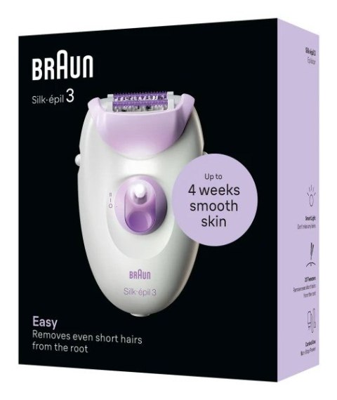 Braun Silk-épil 3 3-000 20 pęset(y) Fioletowy, Biały