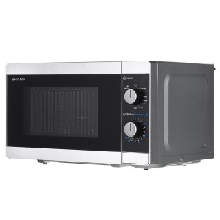 Kuchenka mikrofalowa SHARP YC-MG01E-S (800W; 20l; kolor srebrny)