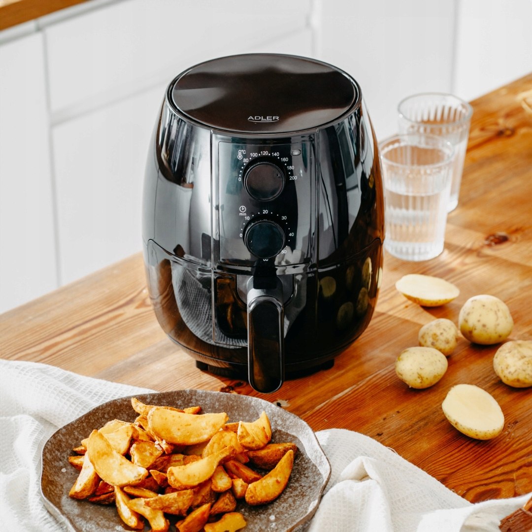 MOCNA FRYTKOWNICA BEZTŁUSZCZOWA 2,5L AIRFRYER 1600W NIEPRZYWIERAJĄCA Waga produktu 1 kg