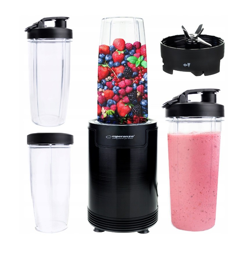 BLENDER KIELICHOWY DO KOKTAJL SMOOTHIE 6W1 BUTELKI