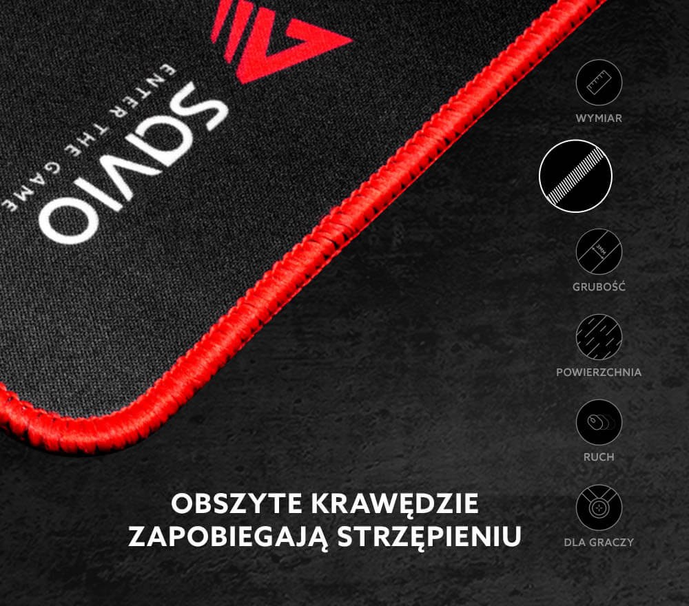 GAMINGOWA PODKŁADKA POD MYSZ MYSZKĘ L 700x300mm DUŻA DYNAMICZNA Grubość produktu 0.3 cm